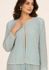 ibBan Women’s  Beaded Jacket and Pant Set - Zarina