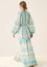 Maxivestido de algodón para mujer - Meerab