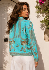Women's Artisan Hand Embroidery Canvas Jacket - Yara
