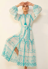 Maxivestido de algodón para mujer - Meerab