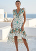 Women's Hand Embroidered Cotton Maxi Dress V-Neck - Jelisha