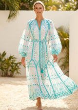 Maxivestido de algodón para mujer - Meerab