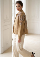 ibBan Women's Hand Embroidered Cotton Jacket - Mira