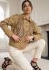 ibBan Women's Hand Embroidered Cotton Jacket - Mira