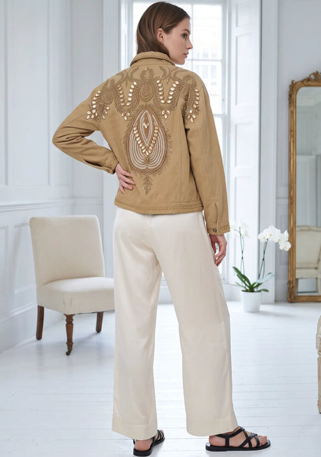 Veste en coton brodée main pour femme ibBan - Mira