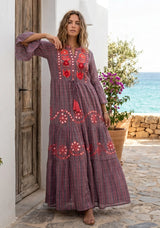 ibBan Premium Cotton Hand Embroidered Long Tunic Dress | Women's Boho  Dress - Yamba Tunic