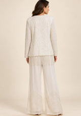 ibBan Women’s  Beaded Jacket and Pant Set - Zarina