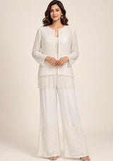 ibBan Women’s  Beaded Jacket and Pant Set - Zarina