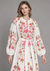 ibBan Floral Embroidered Maxi Dress with Tassel - Ravila