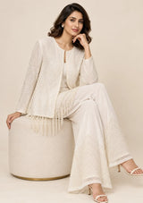 ibBan Women’s  Beaded Jacket and Pant Set - Zarina