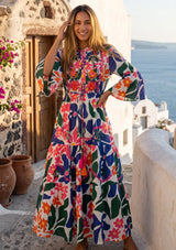 ibBan Multicolour Printed Cotton Long Tunic - Zohal