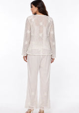 ibBan Women’s Jacket and Pant Set with Beadwork -Aisling