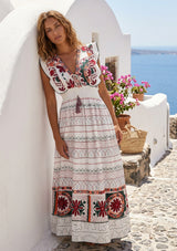 ibBan Hand Embroidered Long Dress | Luxury Bohemian Long Dress - Orla