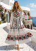 ibBan Pink Embroidered Cotton Maxi Dress | Women's Bohemian Resort Wear-Orla