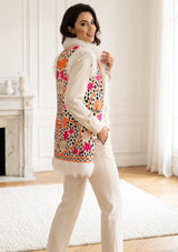 Hand Embroidered Winter Gilet for Women | ibBan - Resa