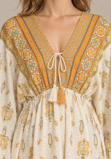 Ibban Summer Cotton Hand-Embroidered Long Dress -Daisey