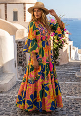 ibBan Multicolour Printed Cotton Long Tunic - Zohal