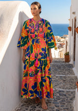 ibBan Multicolour Printed Cotton Long Tunic - Zohal