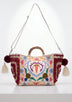 ibBan Women's Hand Embroidered Tote Bag - Ziva | Artisan Canvas Handbag