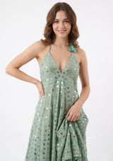 Vestido largo de algodón para mujer - Nuria