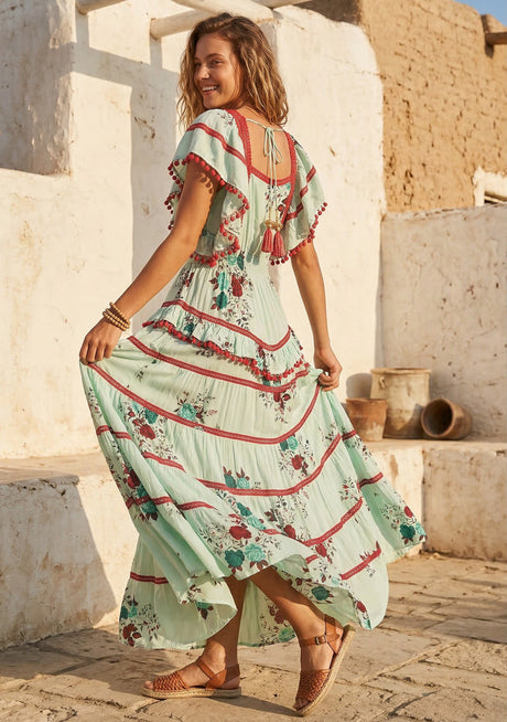 Maxivestido de algodón para mujer - Abeni