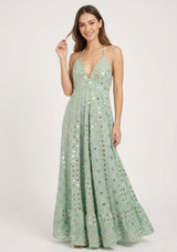 Vestido largo de algodón para mujer - Nuria