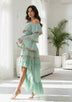 ibBan Women’s Hand Embroidered Skirt & Blouse Set - Umida