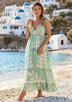 ibBan Hand Embroidered Sleeveless Strap Dress with Cotton Voile  - Livia Strap Dress