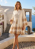 ibBan Cotton Short Tunic with Hand Embroidery-Hira Short Tunic