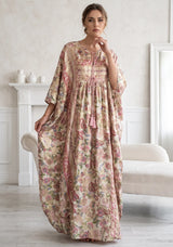 ibBan Premium Lurex Kaftan Dress with Hand Embroidery -Kamla Kaftan