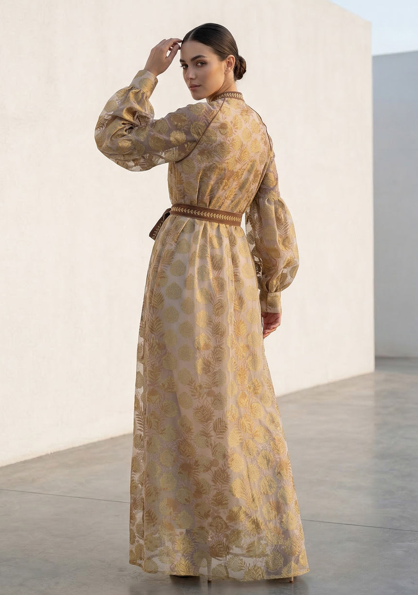 Vestido largo de algodón para mujer - Monifa