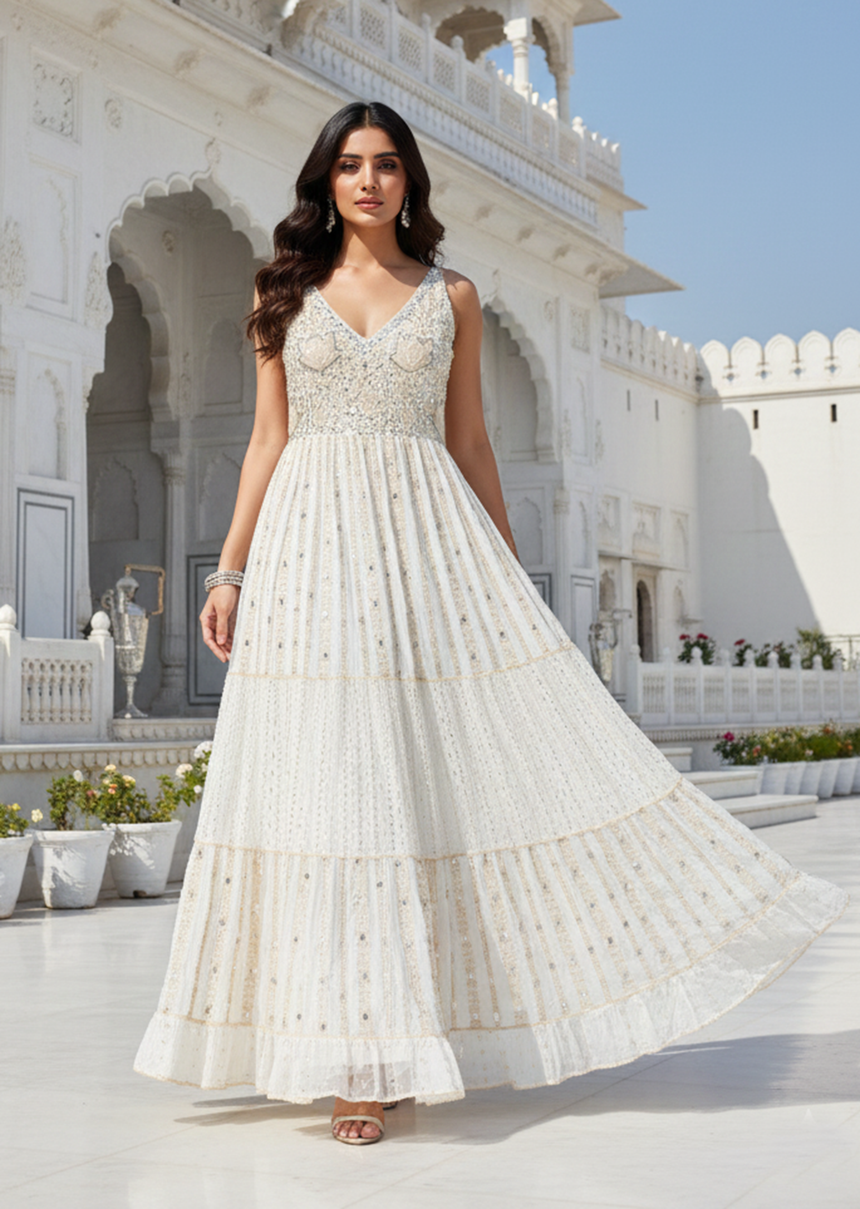 Basima Long Strap Dress