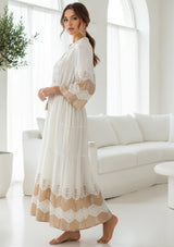 ibBan Cotton Long Tunic Dress with Hand Embroidery - Hira Long Tunic