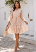 Women's Cotton Mini Dress V-Neck - Hazal