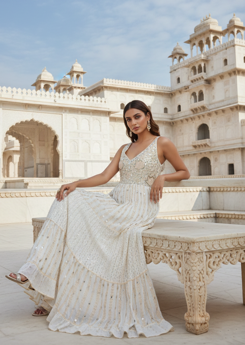 Basima Long Strap Dress