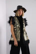 ibBan Hand Embroidered Winter Gilet | Women's Fur Gilet - Alara