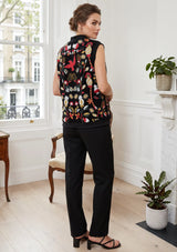 ibBan Women's Hand Embroidered Winter Gilet - Sanya Gilet