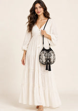 ibBan Embellished hand Embroidery Bucket Bag - Loana