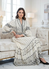 ibBan Cotton Long Tunic Dress with Hand Embroidery - Meerab Long Tunic