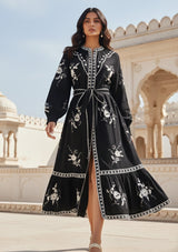 Vestido largo de algodón para mujer - Bisma