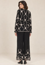 ibBan Women’s Jacket and Pant Set with Beadwork -Aisling