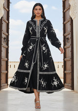 Vestido largo de algodón para mujer - Bisma