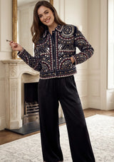 ibBan Luxury Hand Embroidered Winter Jacket | Premium Women's Designer Jacket - Orma