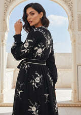 Vestido largo de algodón para mujer - Bisma