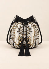 ibBan Embellished hand Embroidery Bucket Bag - Loana