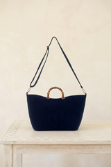Women's Embroidered Canvas Handbag - Nuria