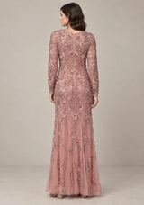 Women’s Party Maxi Dress with Hand Embroidery -