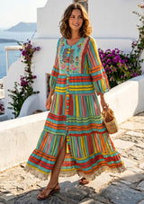 Printed Cotton Maxi Tunic for Women | ibBan Summer Collection- Cansu