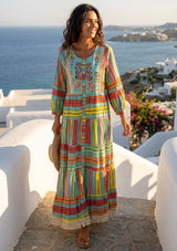 Printed Cotton Maxi Tunic for Women | ibBan Summer Collection- Cansu