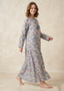 Vestido largo de algodón para mujer - Revina